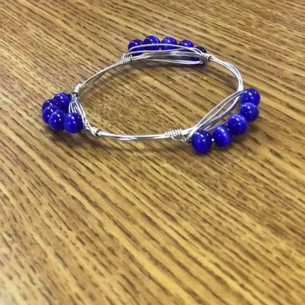 bourbon & boweties inspired wire wrapped bracelet